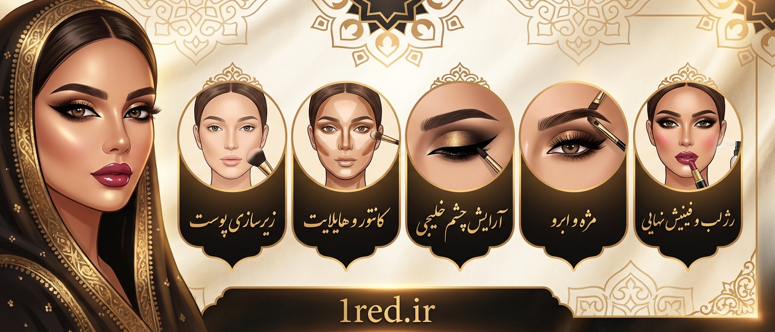 آموزش آرایش خلیجی 