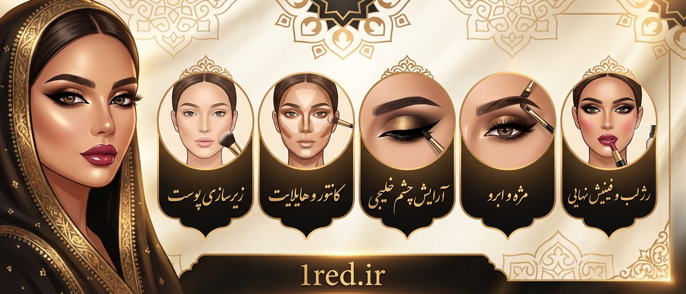 آموزش آرایش خلیجی