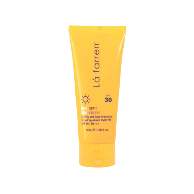 کرم ضد آفتاب و ضد لک SPF30 لافارر مناسب پوست خشک و معمولی حجم 40 میلی لیتر - بی رنگ