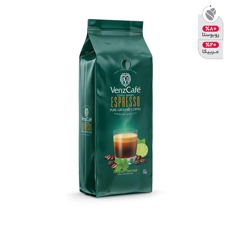 پودر قهوه اسپرسو با طعم موهیتو - 250 گرم