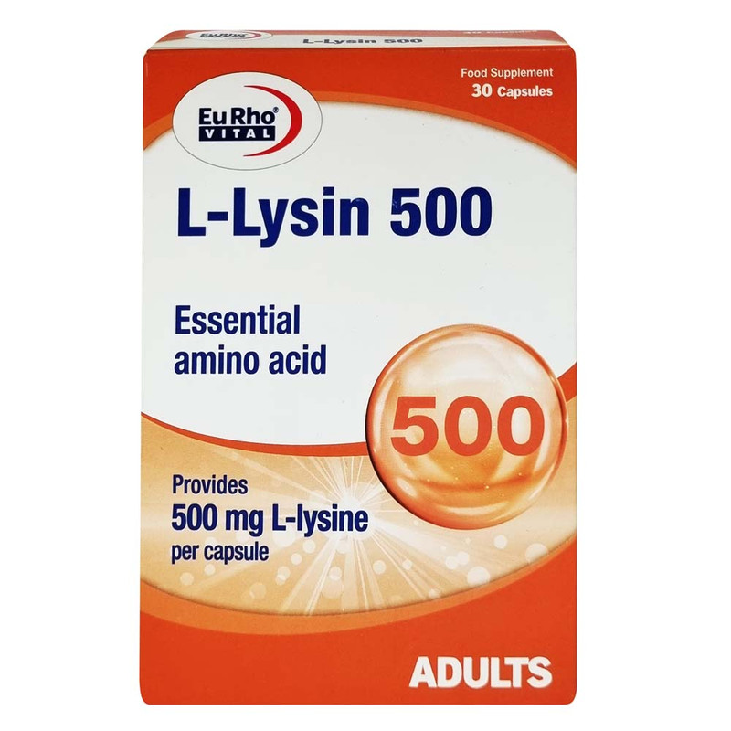 کپسول ال لیزین 500 میلی گرم یوروویتال 30 عدد - داروخانه آنلاین اصفهان دارو | ارسال رایگان | تحویل فوری نمای ۲
