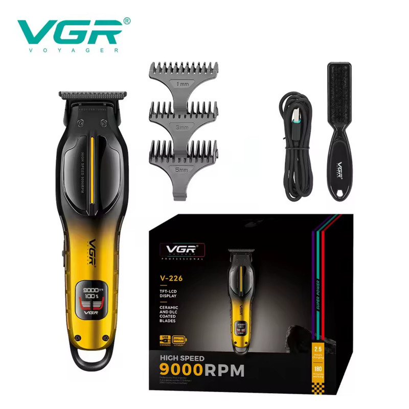 ماشین اصلاح موی سر و صورت شارژی وی جی ار مدل V-226 (ارسال رایگان)