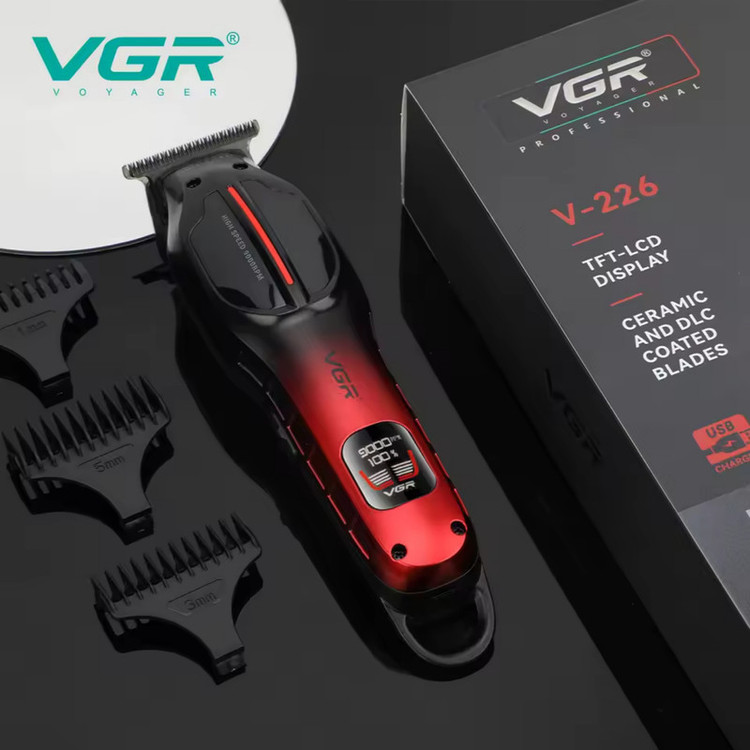 ماشین اصلاح موی سر و صورت شارژی وی جی ار مدل V-226 (ارسال رایگان)
