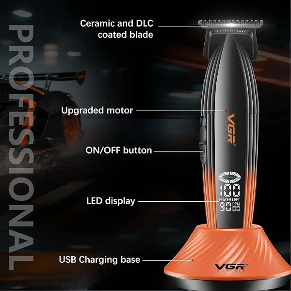 ماشین اصلاح موی سر و صورت شارژی وی جی ار مدل V-899T (ارسال رایگان)