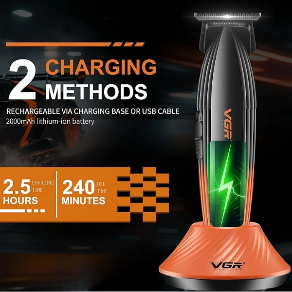 ماشین اصلاح موی سر و صورت شارژی وی جی ار مدل V-899T (ارسال رایگان)