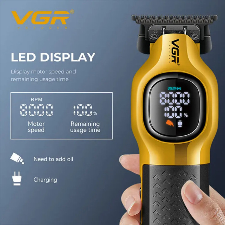 ماشین اصلاح موی سر و صورت شارژی وی جی ار مدل V-885T (ارسال رایگان)