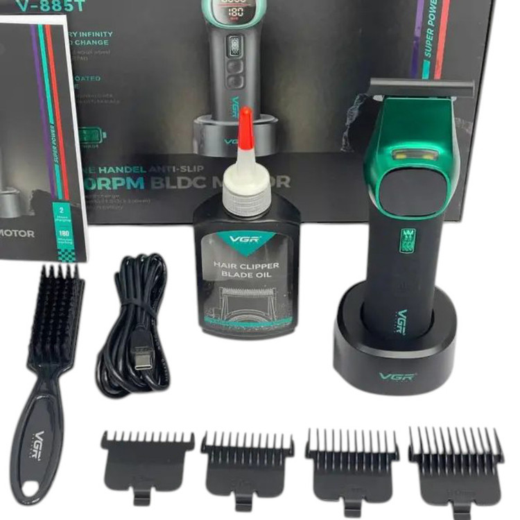 ماشین اصلاح موی سر و صورت شارژی وی جی ار مدل V-885T (ارسال رایگان)