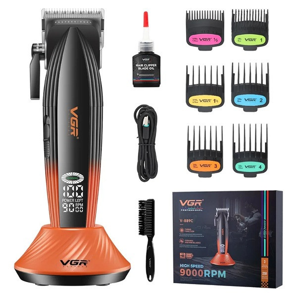 ماشین اصلاح موی سر و صورت شارژی وی جی ار مدل V-889C (ارسال رایگان)