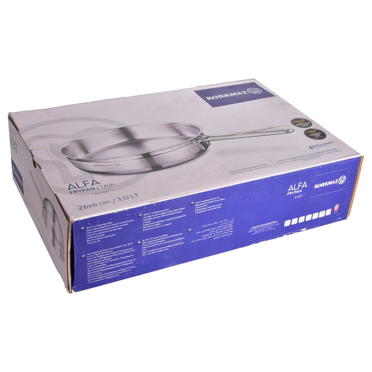 تابه استیل کرکماز مدل Alfa کد 1023 سایز 26 (ارسال رایگان)