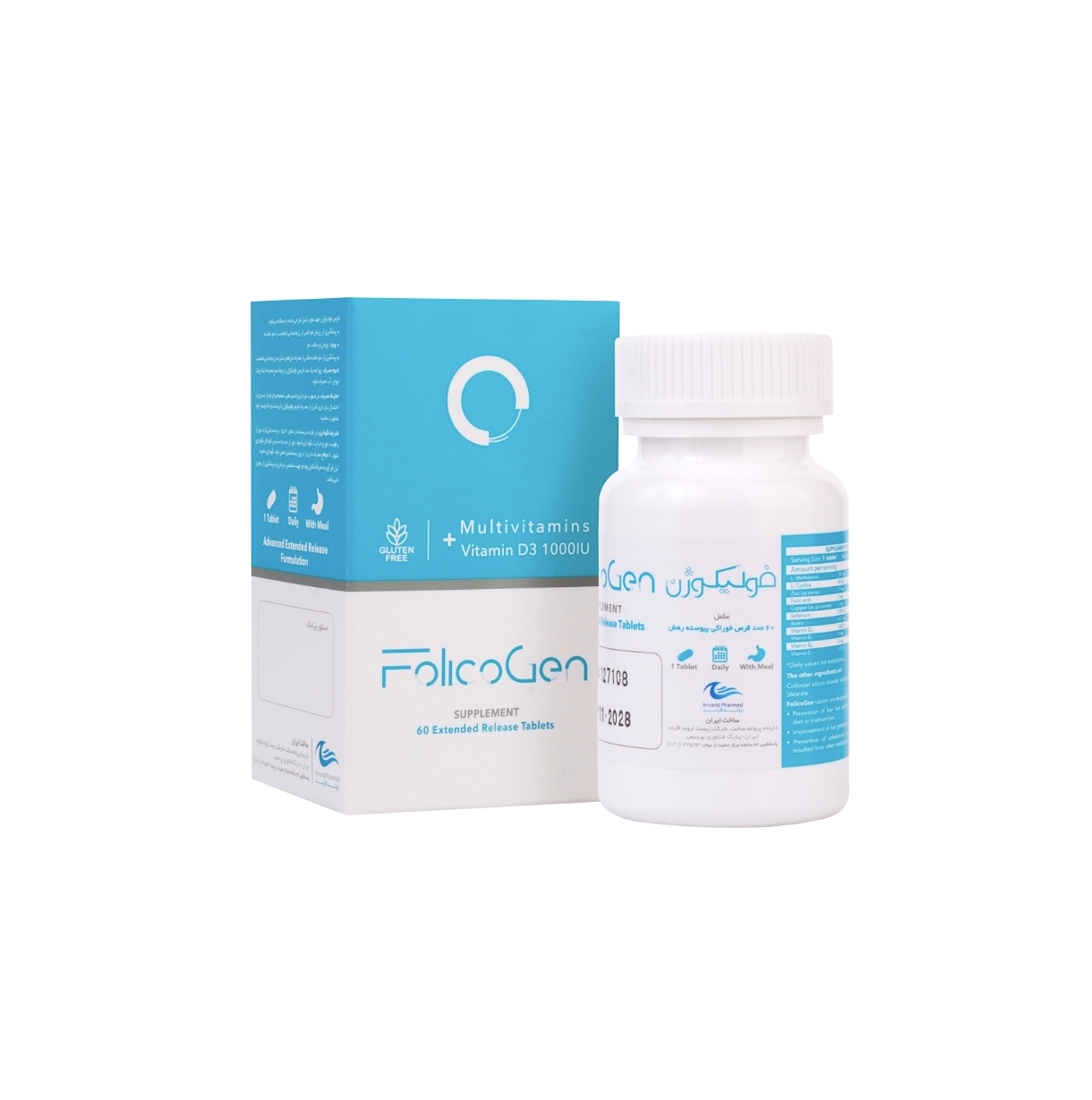قرص فولیکوژن 60 تایی