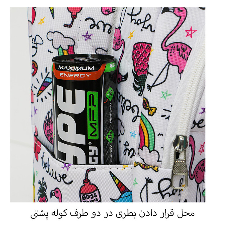 کوله پشتی مدل ERF-3698 به همراه جامدادی
