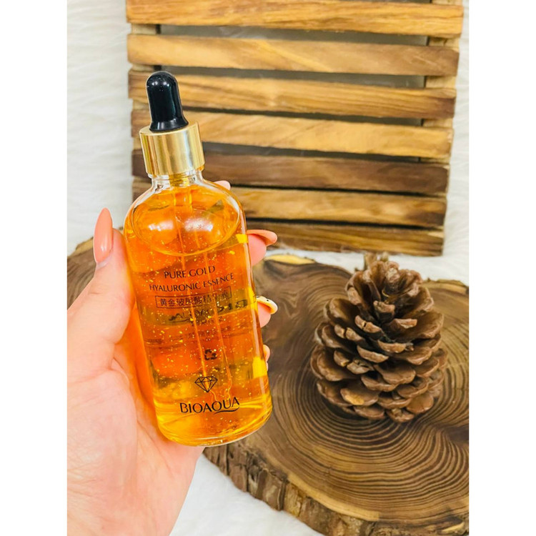سرم صورت بایو آکوا مدل pure gold حجم 100 میلی لیتر