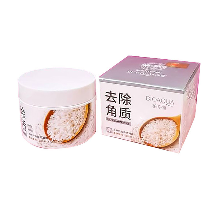 ماسک و ژل لایهبردار صورت بایو آکوا مدل Exfoliating rice حجم 140 میلیلیتر، مرطوبکننده، آرامشبخش، بدون سولفات، حاوی ویتامین E، مناسب پوست معمولی، استفاده هفتگی 2 تا 3 بار، مجوز سازمان غذا و دارو