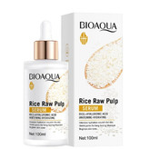 سرم مرطوبکننده و روشنکننده بایو آکوا مدل Rice Raw Pulp Hyaluronic Acid مناسب برای انواع پوست حجم 100 میلیلیتر