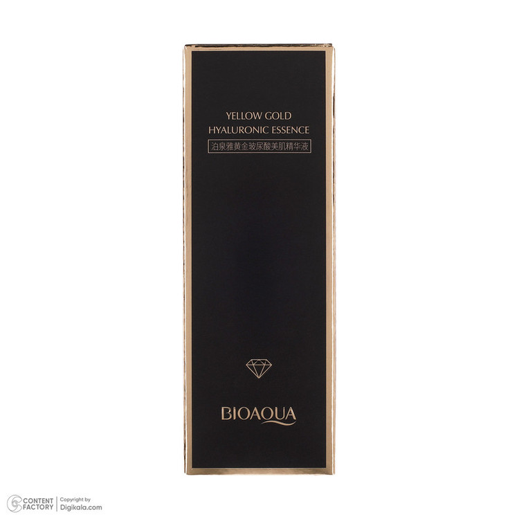 سرم پوست بایو آکوا مدل Yellow Gold مناسب انواع پوست حجم 100 میلی لیتر